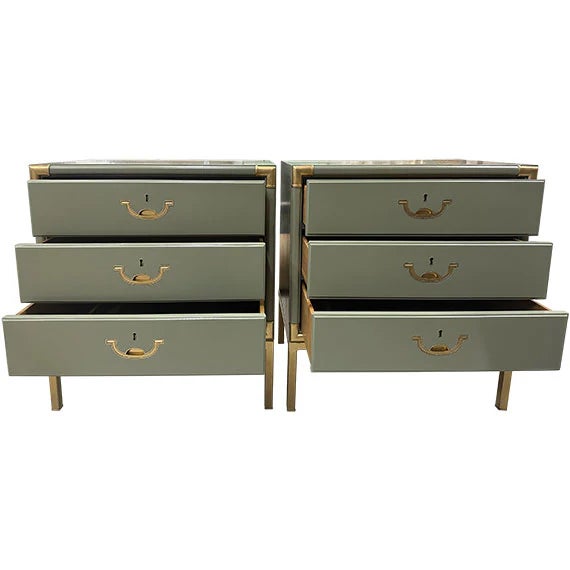 Transitional 1960s Set of Drexel Vintage Side Tables For Sale - Image 3 of 4