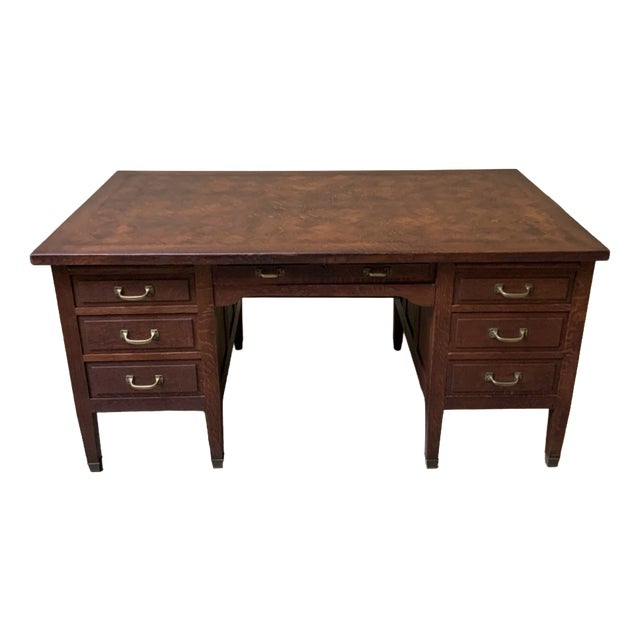 Antique Art Nouveau Freestanding Desk, 1915 For Sale