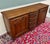 Antique French Louis XV Bow Front Buffet Sideboard Server Carved Oak C. 1930s For Sale - Image 14 of 18