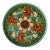 1996 Vi Thode Hand-Painted Norwegian Rosemaling Wooden Plate For Sale