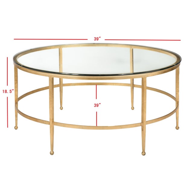 Contemporary Edmund Cocktail Table - Gold For Sale - Image 3 of 7