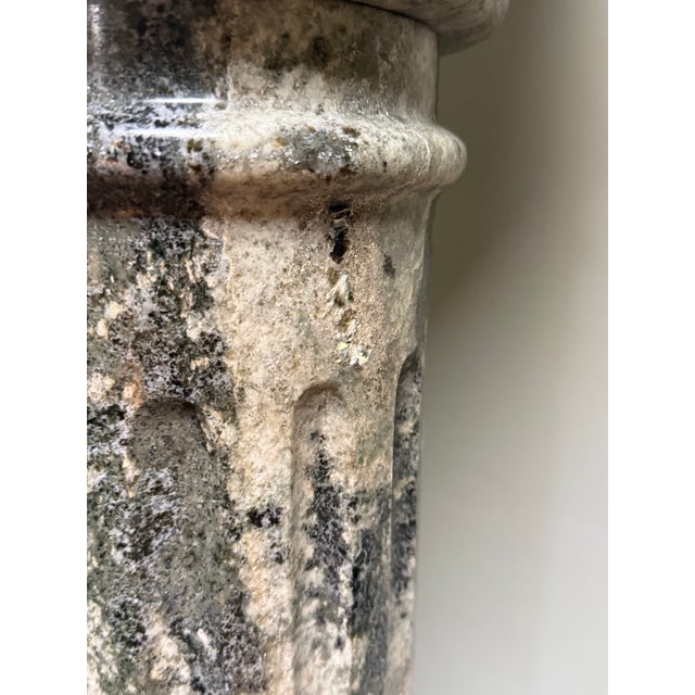 Classical Roman Vintage Marble Pedestal For Sale - Image 3 of 5