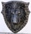 American Large 19th C. American Cast-Iron Lion Shield Medallion, Architectural Ornament For Sale - Image 3 of 18