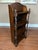 Brown Petite Antique English Bookcase Bookshelf Barley Twist Tiger Oak Display C1920 For Sale - Image 8 of 18