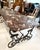 19th Century Hand Forged Iron Dining Table With Conforming Marble Top For Sale In New Orleans - Image 6 of 7