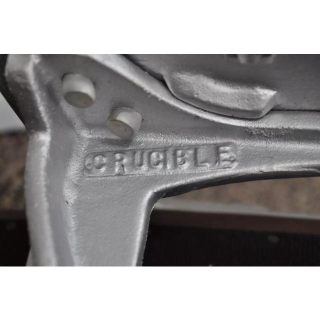 Mid Century Modern Cast Aluminum Stacking Side Chairs by Crucible- a Pair For Sale - Image 10 of 11