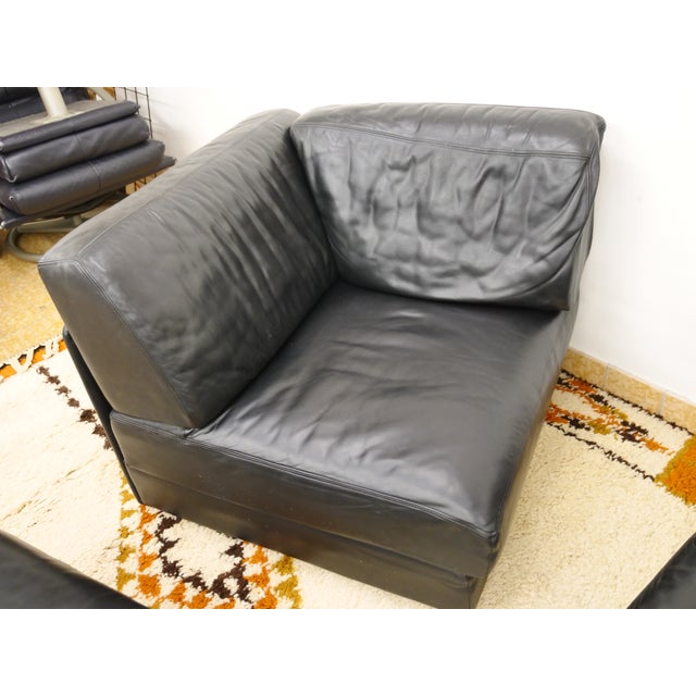 1970s Mid-Century Modern Modular Leather Sofa from De Sede, 1970s, Set of 5 For Sale - Image 5 of 13