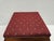Square Victorian Burgundy Upholstered Footstool For Sale - Image 10 of 15