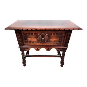 Antique Console Buffet Table Walnut by Kittinger