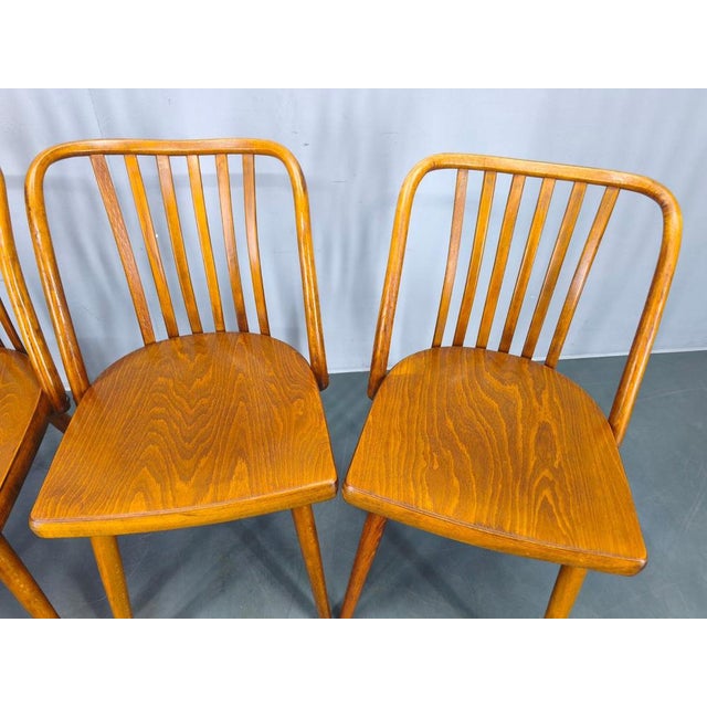 Dining Chairs by Antonin Suman for Ton, 1960s, Set of 4 For Sale - Image 6 of 18