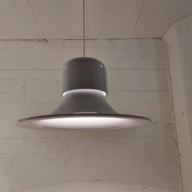 Metal Campana Light Pendant from Stilnovo, 1970s For Sale - Image 7 of 9