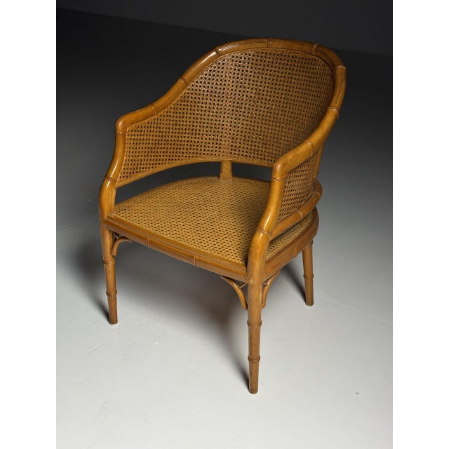Faux Bamboo Dining Chairs, Set of 4 For Sale - Image 13 of 18