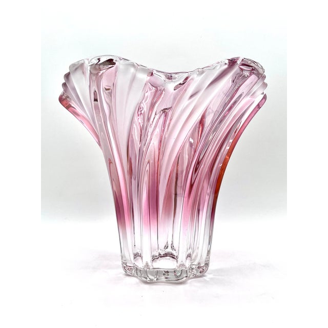 Object Overview This impressive, monumental glass vase is an outstanding example of Bohemian glass design from the 1960s....