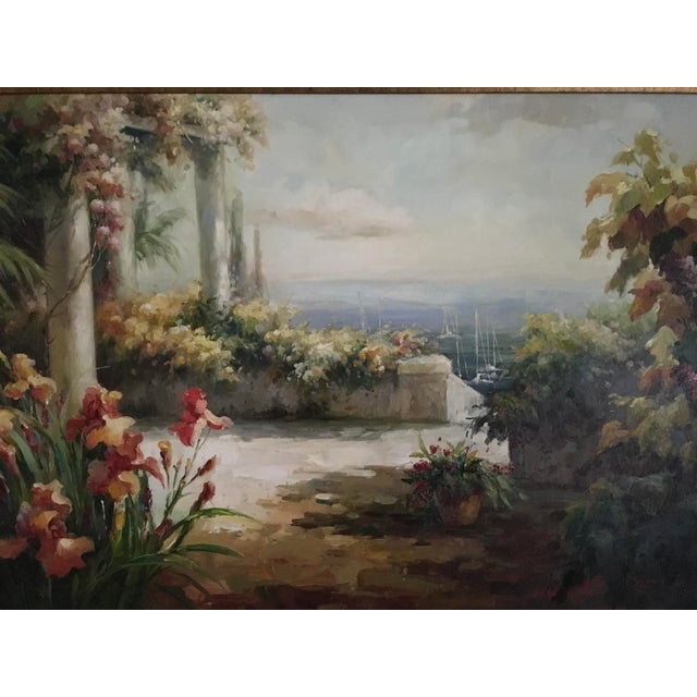 1990s European Seascape Framed Painting on Canvas For Sale - Image 10 of 11
