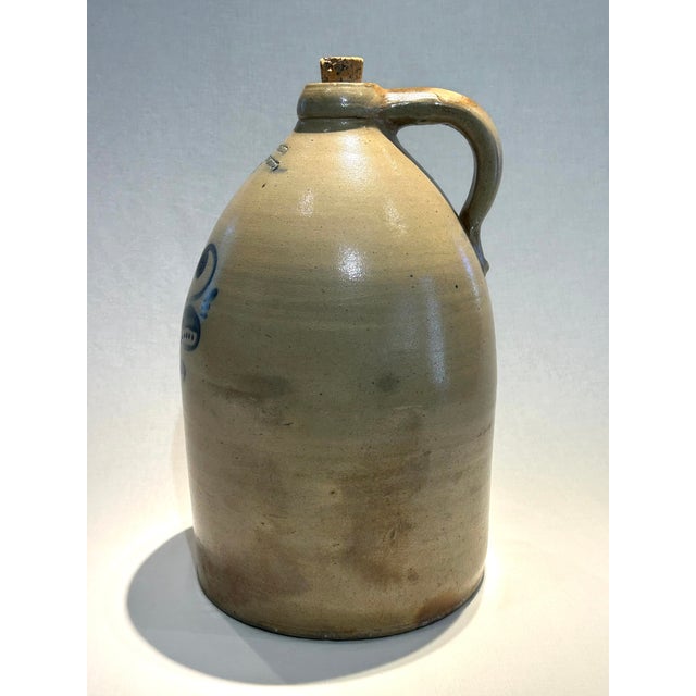 Mid 19th Century Extremely Rare Has Original Cork 4-Gallon F. P. Goold Brantford Pottery Jug For Sale - Image 9 of 17