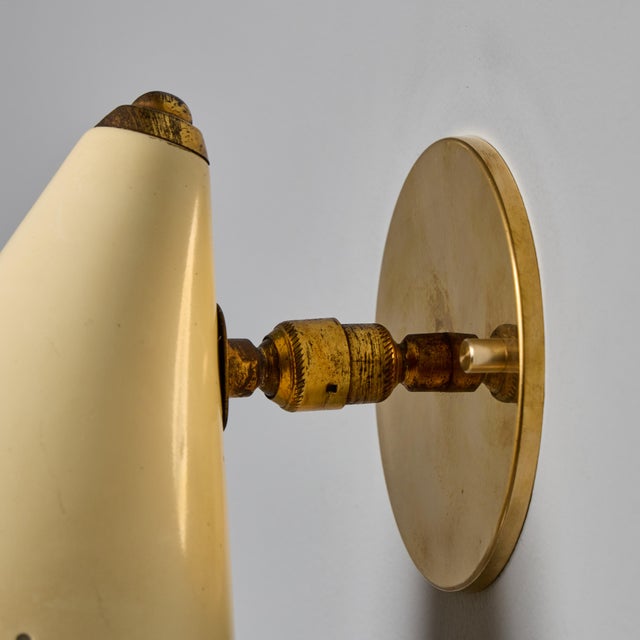 1950s Stilnovo White Perforated Metal Sconce For Sale - Image 11 of 18