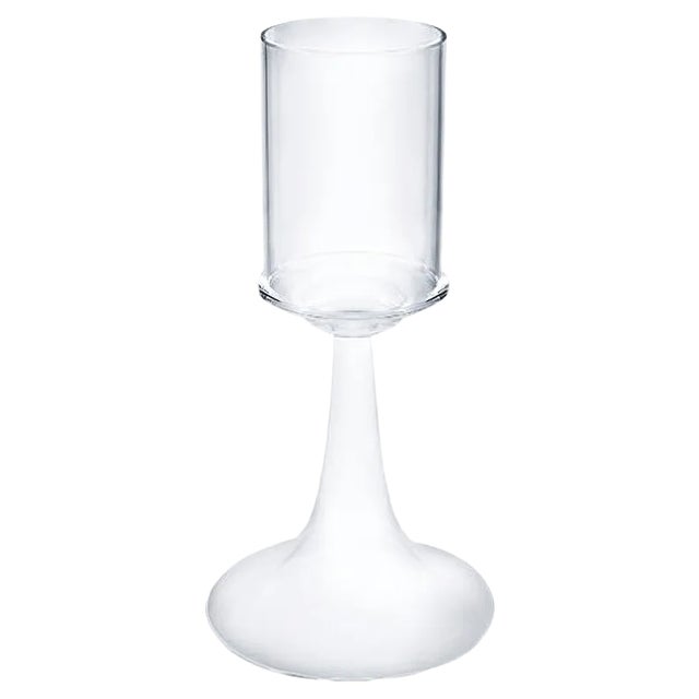 Low Fiamma Candleholder in Glass by Aldo Cibic for Paola C. For Sale