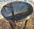 Contemporary Art Deco Enzo Style Table Steel With Black Glass Top Stepped Legs For Sale - Image 3 of 6
