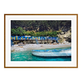 Toni Frissell 'Capri Boat' Archival Pigment Print Framed in Brown For Sale