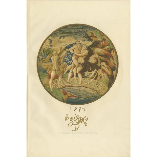 Delange, Majolica Plate of Mr. De Basilewski, 1869, Paper For Sale