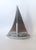 Vintage French Aluminium Sailboat Figurine, 1970s For Sale - Image 4 of 8