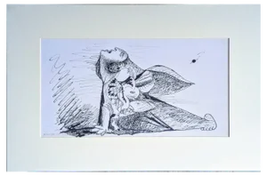 Pablo Picasso, Woman and Child IV: Preparatory Sketch for Guernica, Lithograph