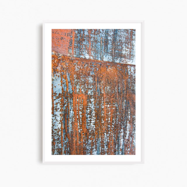 This is a pair of two contemporary abstract art prints from my rust series of artworks and incorporates burnt orange and...
