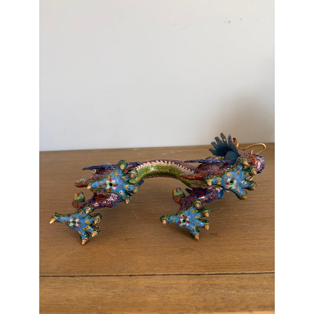 1970s Cloisonne Dragon For Sale - Image 9 of 10