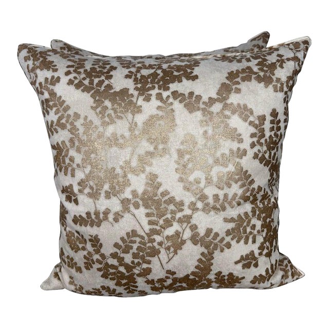 Pair of Botanical Pillows by Miamar Home For Sale