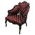 Victorian Salon Chair Upholstered in Regency Silk Fabric, 1880s For Sale - Image 10 of 10