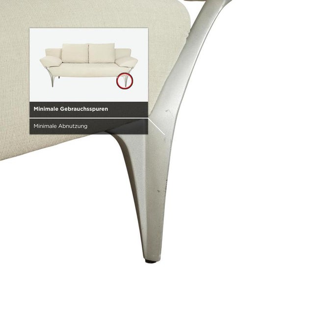 Model 1600 2-Seater Sofas in Cream Fabric from Rolf Benz, Set of 2 For Sale - Image 9 of 18