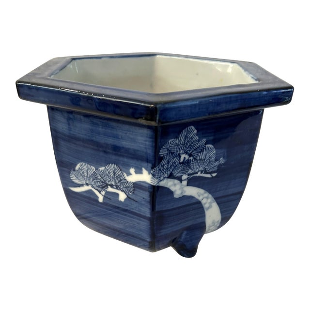 Cobalt Blue Takahashi San Francisco Ceramic Cachepot For Sale