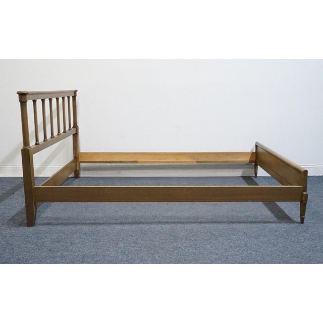 Drexel Furniture Walnut Early American Shaker Style Full Size Bed J15-1 For Sale In Kansas City - Image 6 of 10