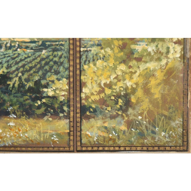 Looking Out Over the Vineyards, Early 20th Century Landscape Panorama by California School For Sale - Image 4 of 9