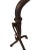 20th Century Sunflower Black Wrought Oversized Iron Hand Forged Andirons - A Pair For Sale - Image 4 of 8