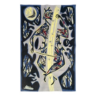 Mid-Century Aubusson Tapestry, 1960s For Sale