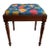 Mid 20th Century Vintage Singer Sewing Machine Stool Upholstered Seat For Sale