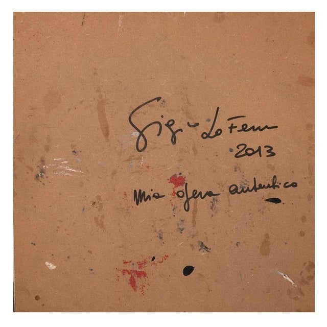 Giorgio Lo Fermo - French Flag - Original Oil Paint - 2013 For Sale - Image 3 of 4