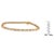 Haus of Brilliance 14K Yellow Gold Round and Baguette-Cut Diamond Bracelet (2.00 cttw, H-I Color, SI2-I1 Clarity) For Sale - Image 4 of 4