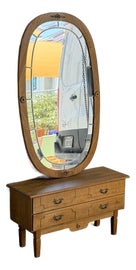 Example of Console Table With Mirror Set
