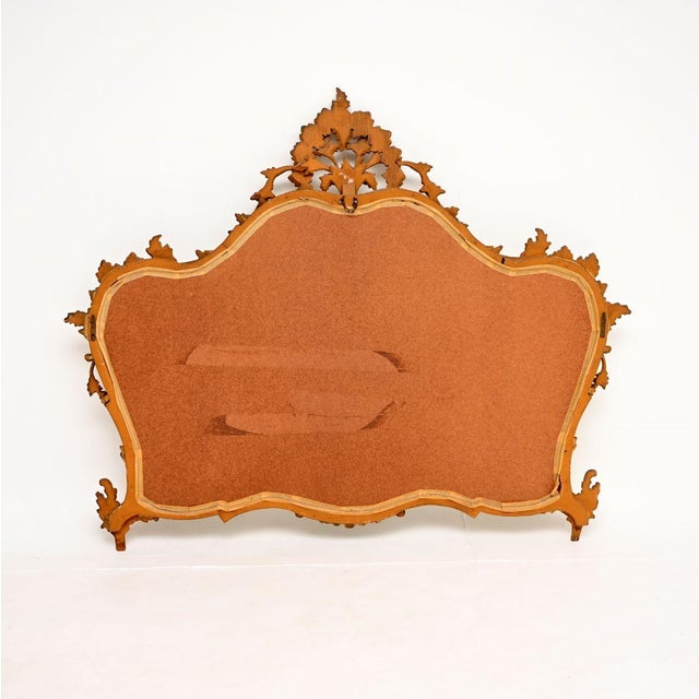 Vintage Italian Gilt Wood Mirror, 1930 For Sale - Image 6 of 8