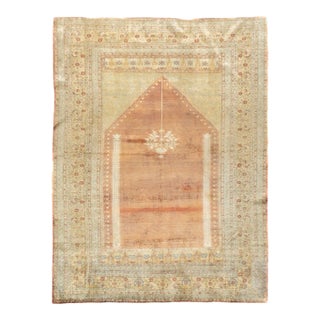 Late 18th Century Antique Persian Silk Haji Jalili Tabriz Rug 4'1'' X 5'5'' For Sale