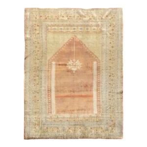 Late 18th Century Antique Persian Silk Haji Jalili Tabriz Rug 4'1'' X 5'5''