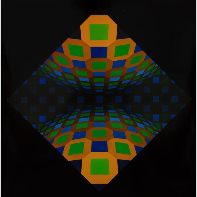 Victor Vasarely, ONDOCTRO RE, Etching For Sale - Image 6 of 6