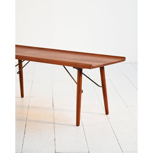 1950s Danish Coffee Table attributed to Børge Mogensen for Søborg Møbler, 1950s For Sale - Image 5 of 12