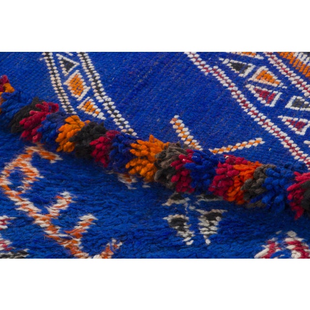 Textile Vintage Moroccan Berber Wool Rug With Diamond Design by Rug & Kilim, 1950-1959 For Sale - Image 7 of 9
