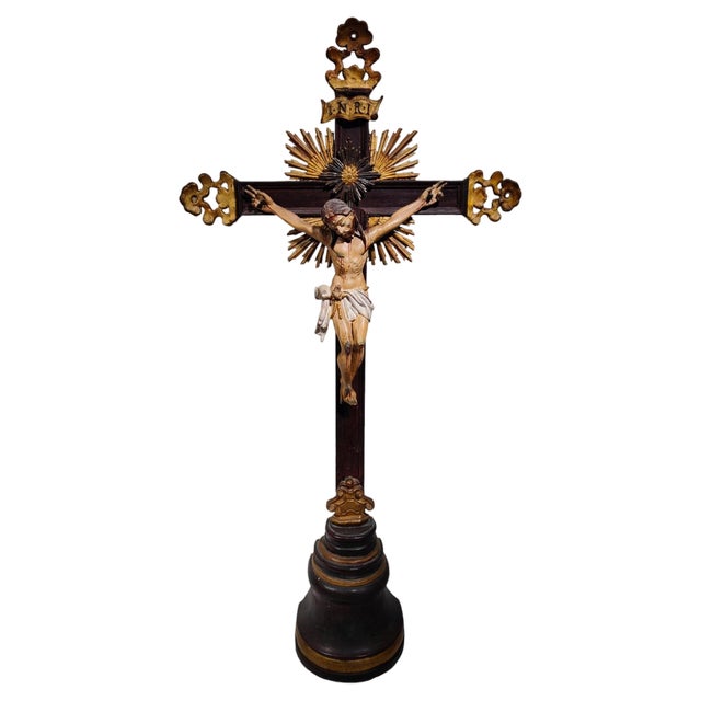 Large Indo-Portuguese Cross, 1750s For Sale