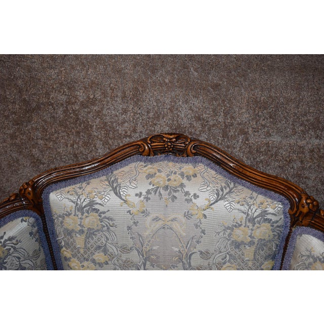 Vintage Carved Walnut French Style Rounded Back Chair Chairish