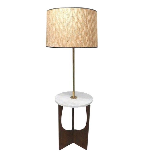 Wood Mid 20th Century Attributed to Adrian Pearsall Combination Floor Lamp Table C. 1950/60’s For Sale - Image 7 of 12