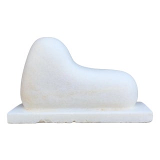 Aries Hand Carved Marble Sculpture by Tom Von Kaenel For Sale